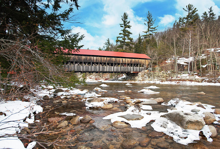The Albany Covered Bridge over the Swift River Photograph by Gordon Ripley