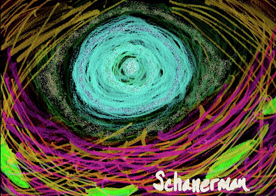Abstract Drawing - The All-Knowing Eye by Susan Schanerman