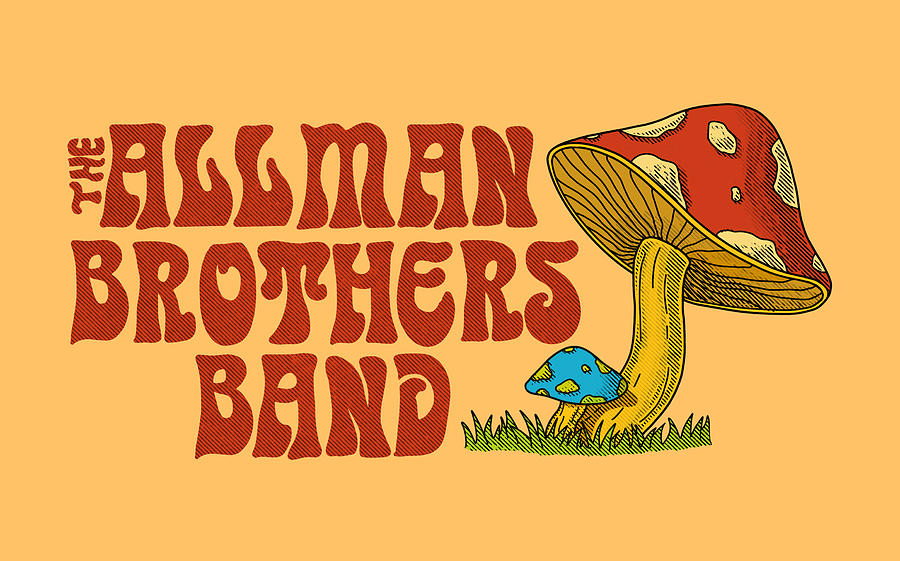 New York City Digital Art - The Allman Brothers Band - Mushroom by Geraldo Bezerra