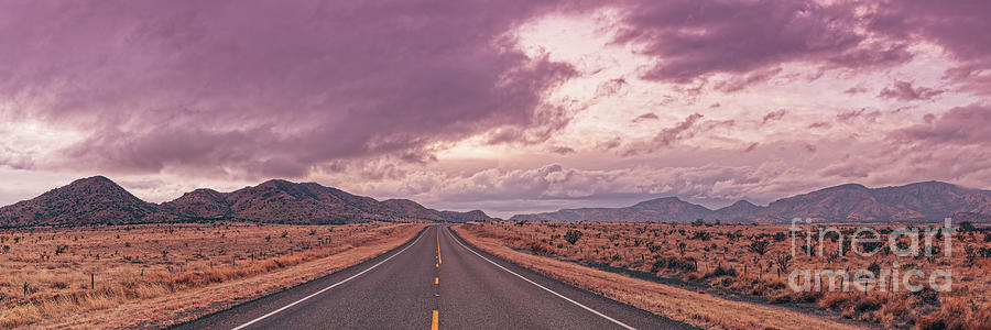 The Allure of the Open Road - Davis Mountains State Park - Fort Davis Chihuahua Desert - West Texas Photograph by Silvio Ligutti