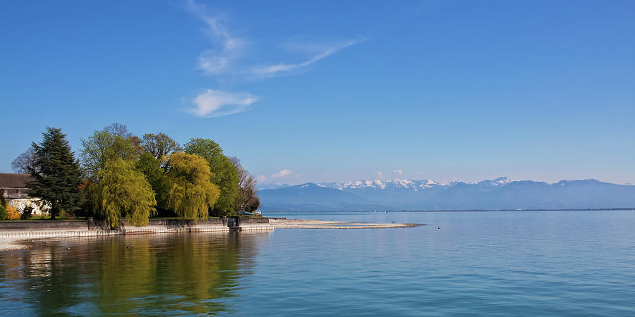 The Alps across the lake Constance Photograph by Tatiana Travelways
