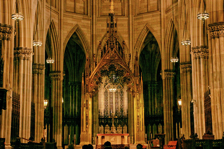 The Altar of St. Patricks Cathedral Photograph by Jessica Jenney