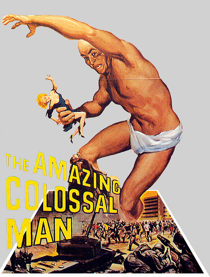 The Amazing Colossal Man, 3d movie poster Mixed Media by Movie World Posters