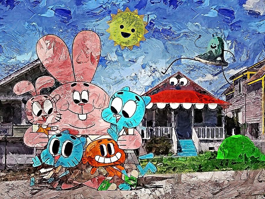 The Amazing World Of Gumball Digital Art by Larry Renee