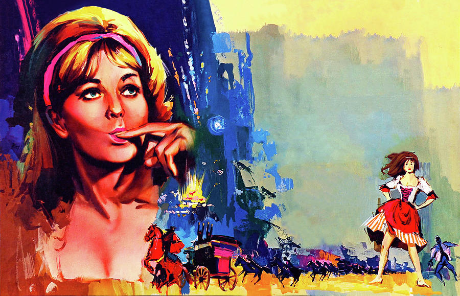 Kim Novak Painting - The Amorous Adventures of Moll Flanders, 1965, movie poster painting  by Raymond Elseviers by Movie World Posters
