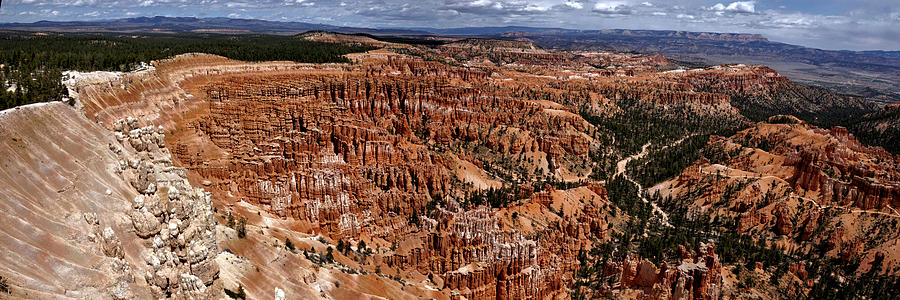 Bryce Canyon National Park Photograph - The Amphitheater Panorama - Bryce Canyon National Park by John Trommer