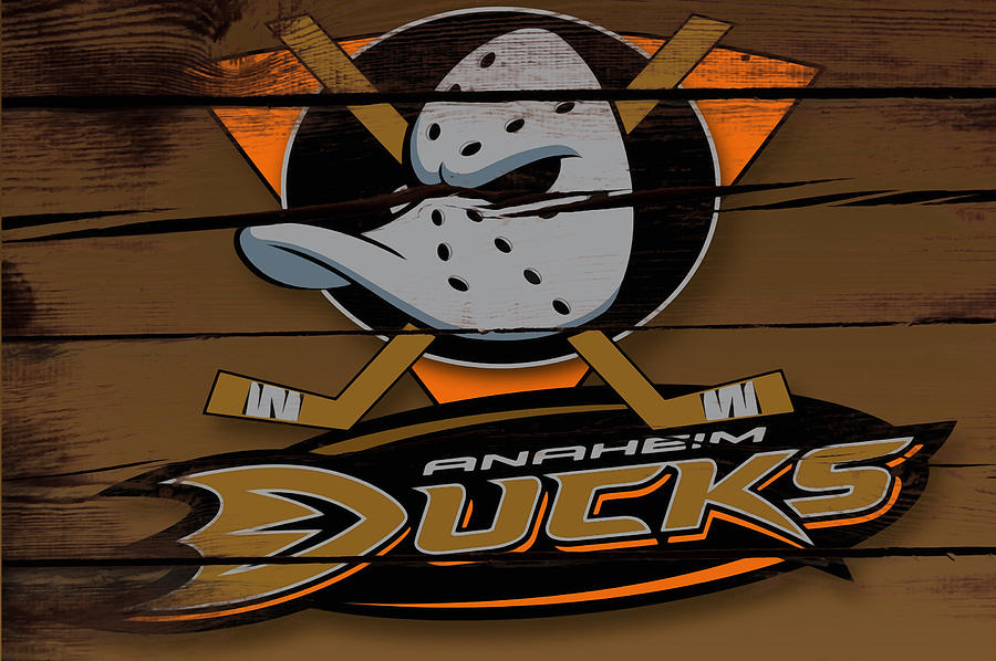 Anaheim Ducks Mixed Media - The Anaheim Ducks by Brian Reaves