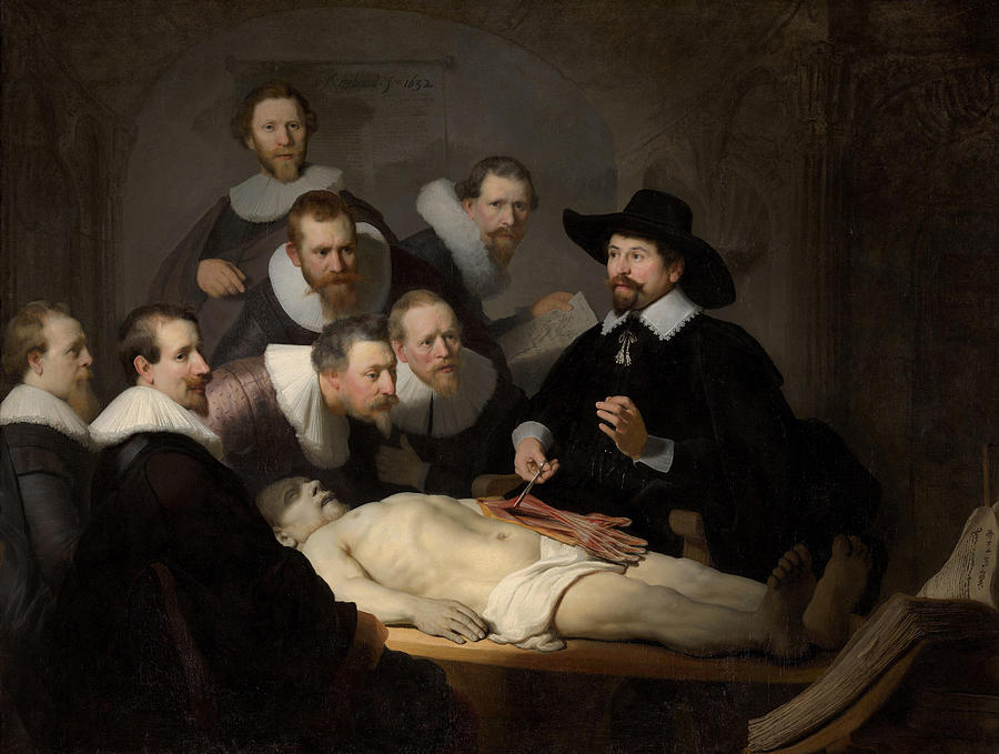 Rembrandt Painting - The Anatomy Lesson of Dr Nicolaes Tulp  by Rembrandt