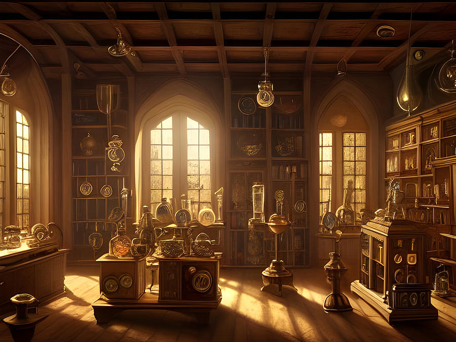 The Ancient Chemists Laboratory Digital Art by Philip Openshaw - Fine ...