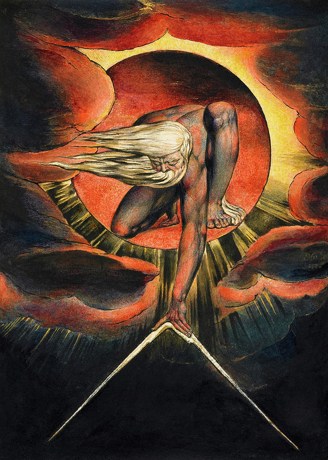 William Blake Painting - The Ancient of Days, 1827 by William Blake