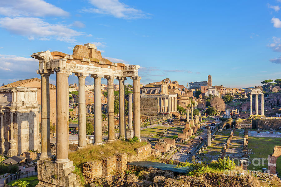 The ancient Roman forum, Rome Photograph by Neale And Judith Clark