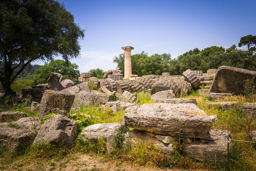 The Ancient Temple of Zeus at Olympia Photograph by Spc#jayjay