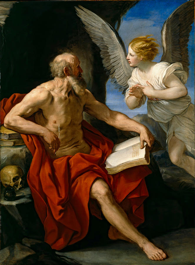 The Angel Appearing to St. Jerome - Guido Reni Painting by Lagra Art ...