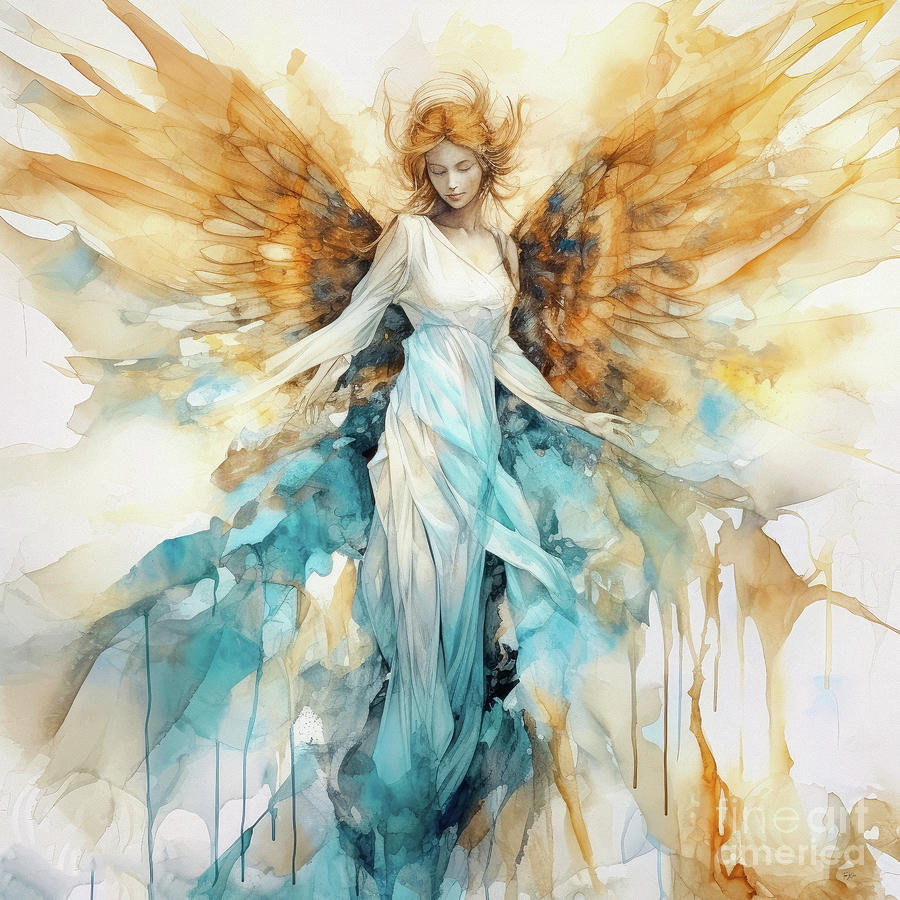 Angel Painting - The Angel Of Clarity by Tina LeCour