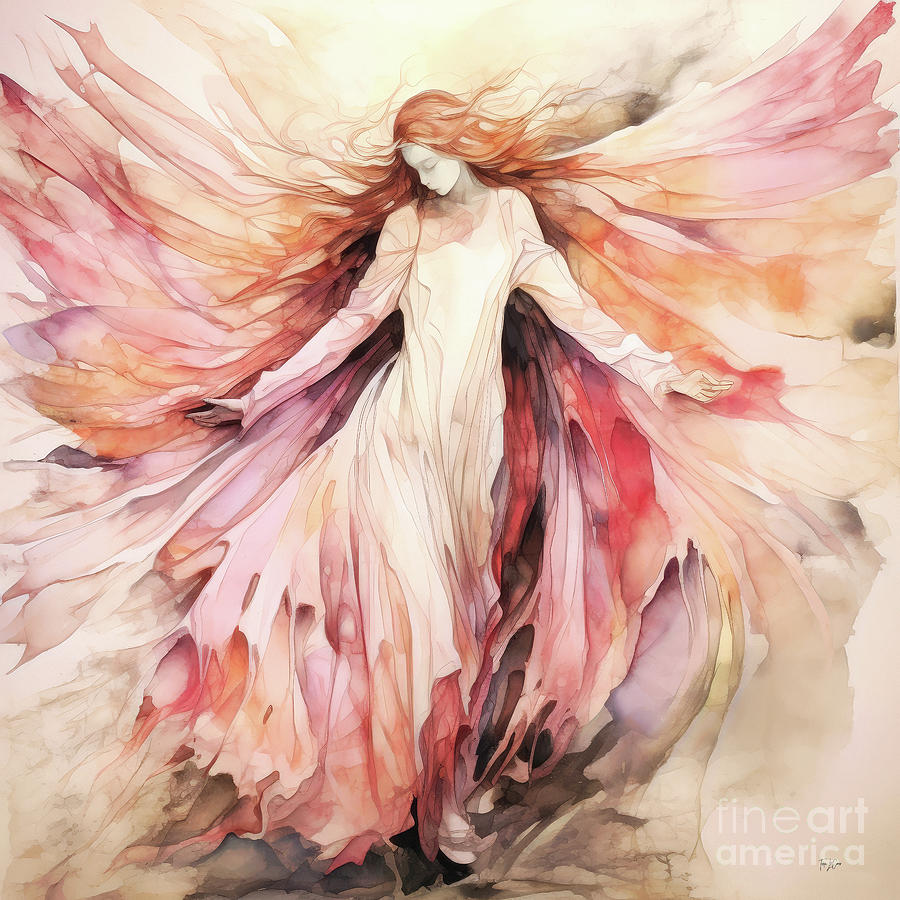 Angel Painting - The Angel Of Harmony by Tina LeCour