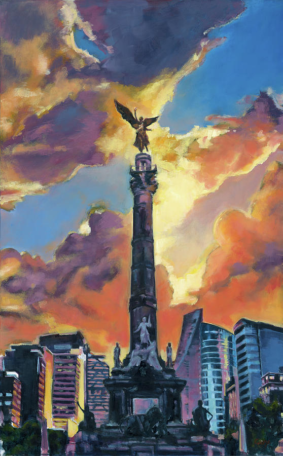The Angel of Independence Painting by Robert Reeves