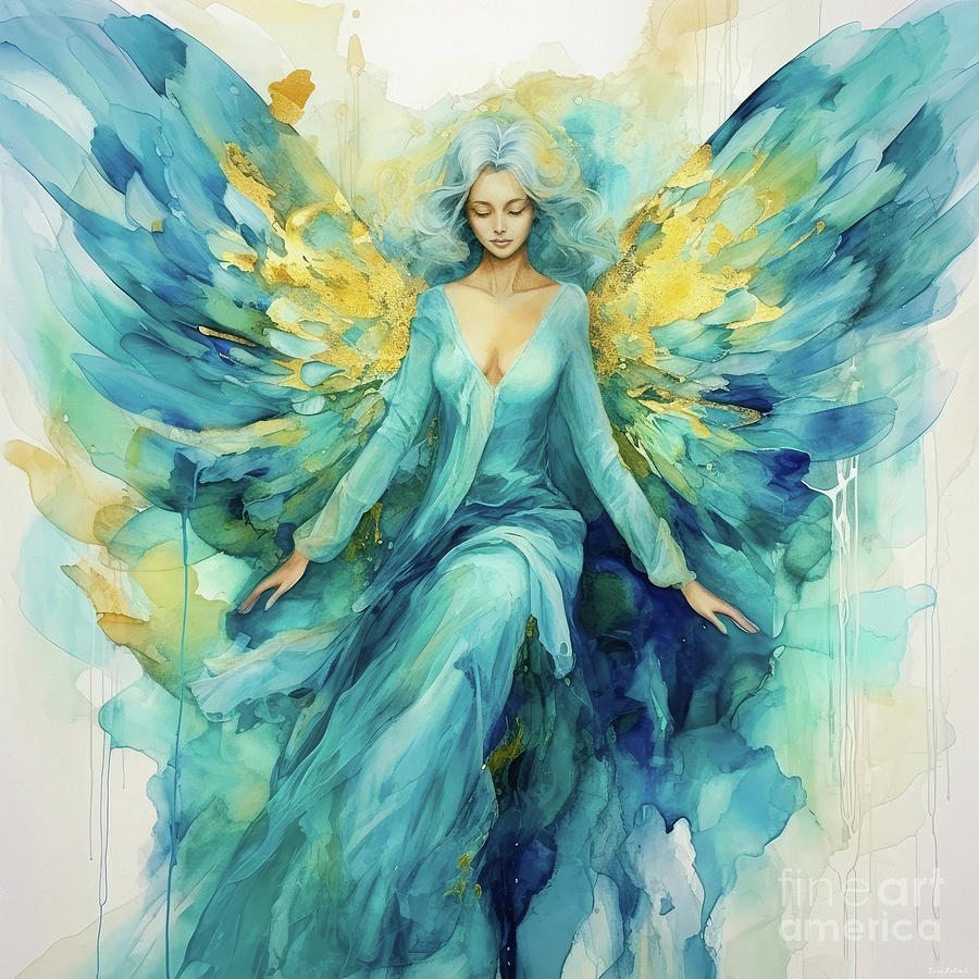 Angel Painting - The Angel Of Peace by Tina LeCour