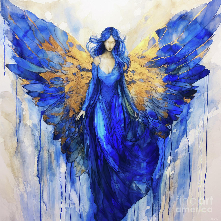 Angel Painting - The Angel Of Protection by Tina LeCour