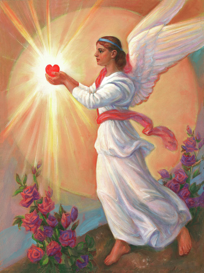 The Angel Of Love Painting by Svitozar Nenyuk