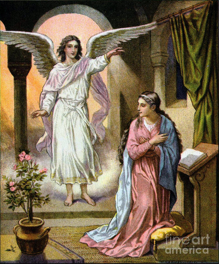 The Angel s message to Mary Digital Art by Christina Fairhead Art and Merch The Angel s message to Mary Digital Art by Christina Fairhead Art and Merch