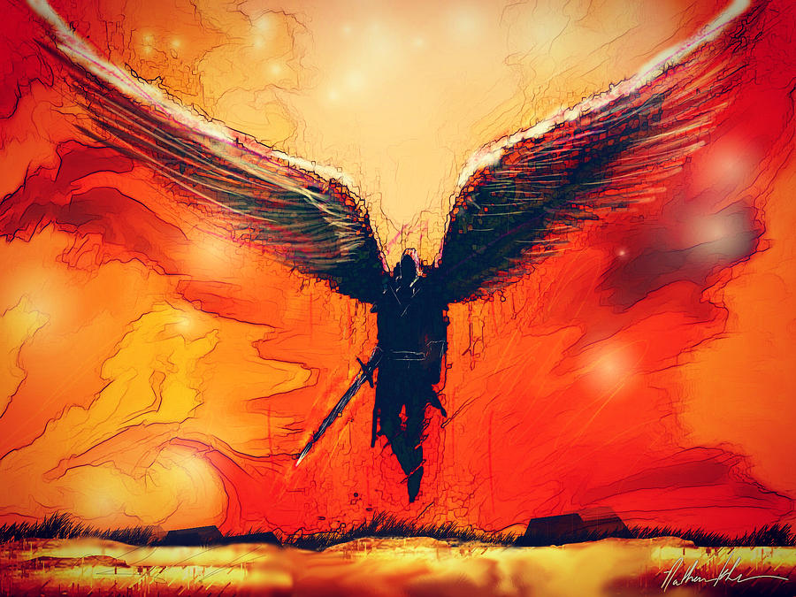 The Angel Soldier Digital Art by Nathan Krekula