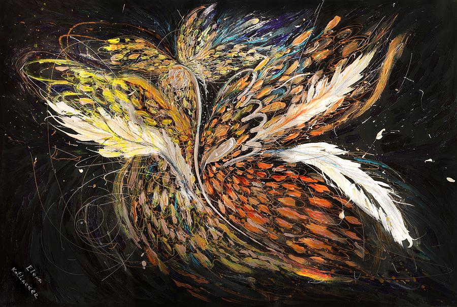 The Angel Wings #16. The inner light Painting by Elena Kotliarker