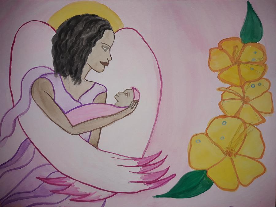 The Angels Child, A Commission  Painting by Vale Anoai