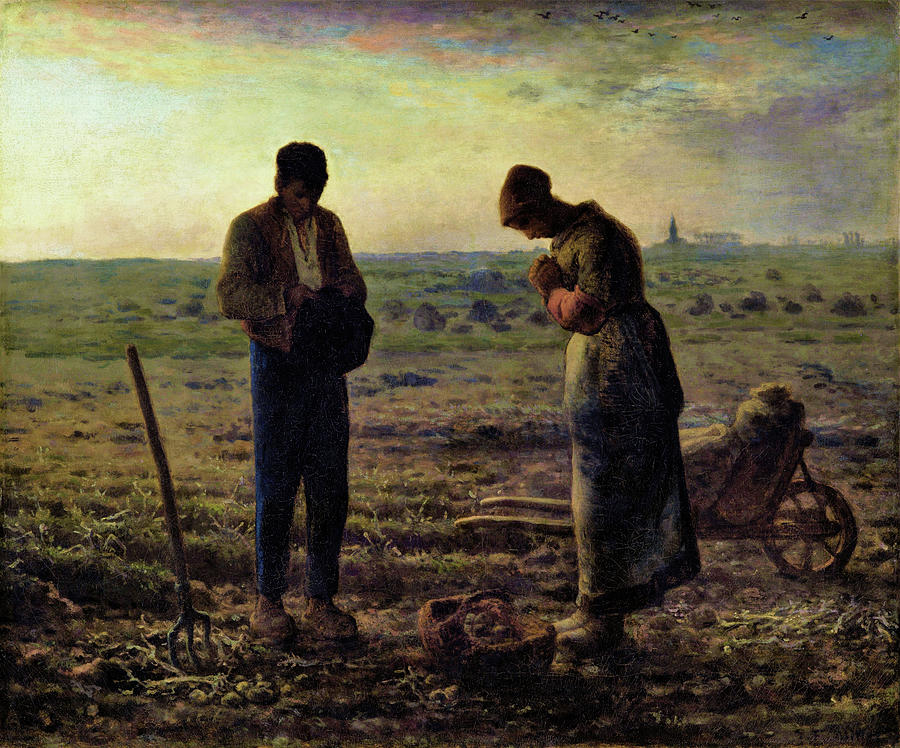 Jean Francois Millet Painting - The Angelus - Digital Remastered Edition by Jean-Francois Millet