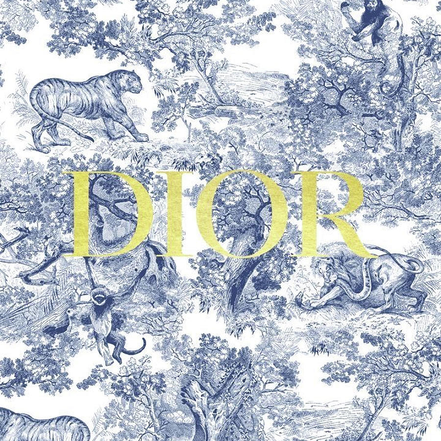 The Animals Dior Blue Digital Art by Virginia Frami - Pixels