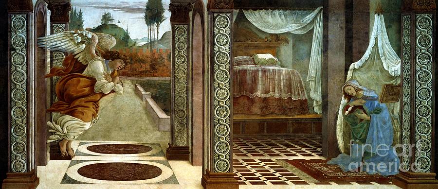 The Annunciation 1481 Painting by Sandro Botticelli