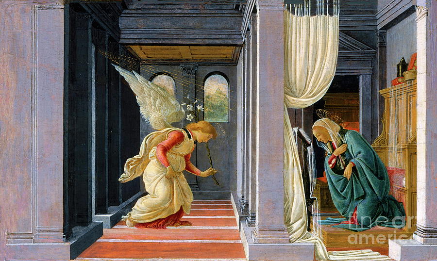 The Annunciation 1485 Painting by Sandro Botticelli