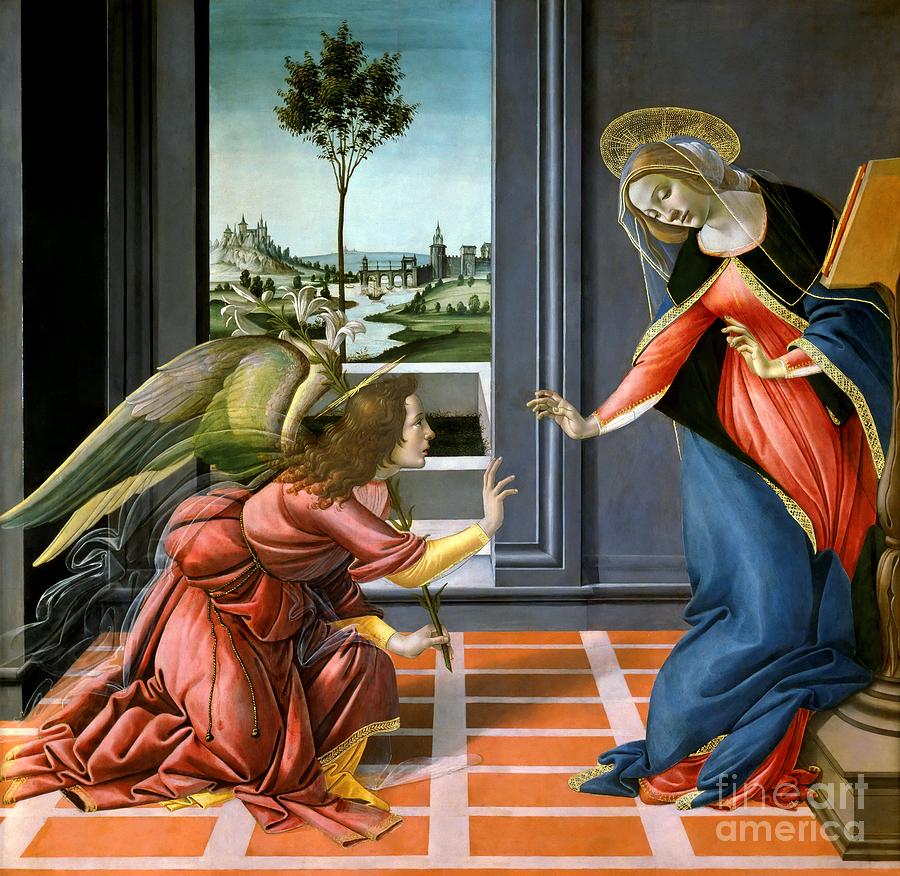 The Annunciation 1489 Painting by Sandro Botticelli