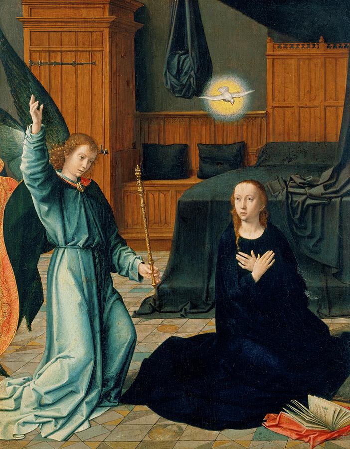 The Annunciation, 1509 Painting by Gerard David