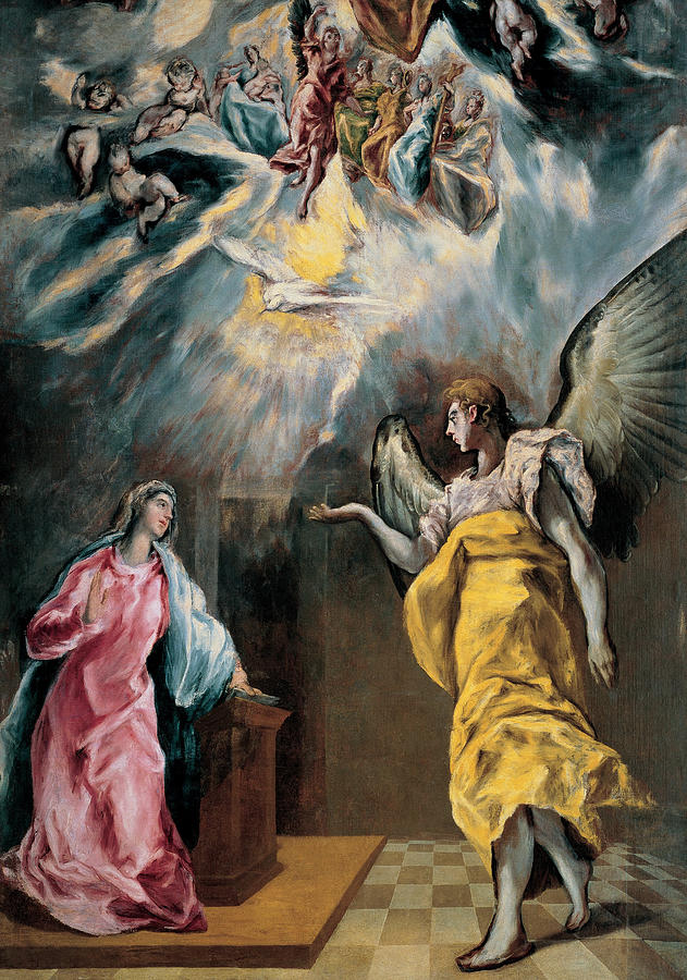 The Annunciation, 1614 Painting by El Greco