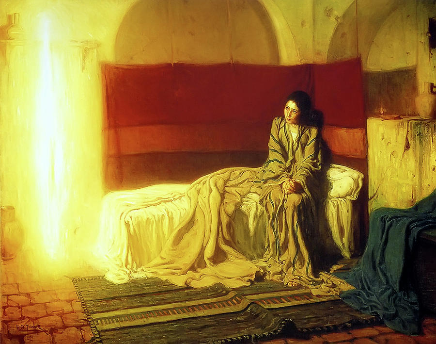 The Annunciation, 1898, by Henry Ossawa Tanner Painting by MotionAge Designs