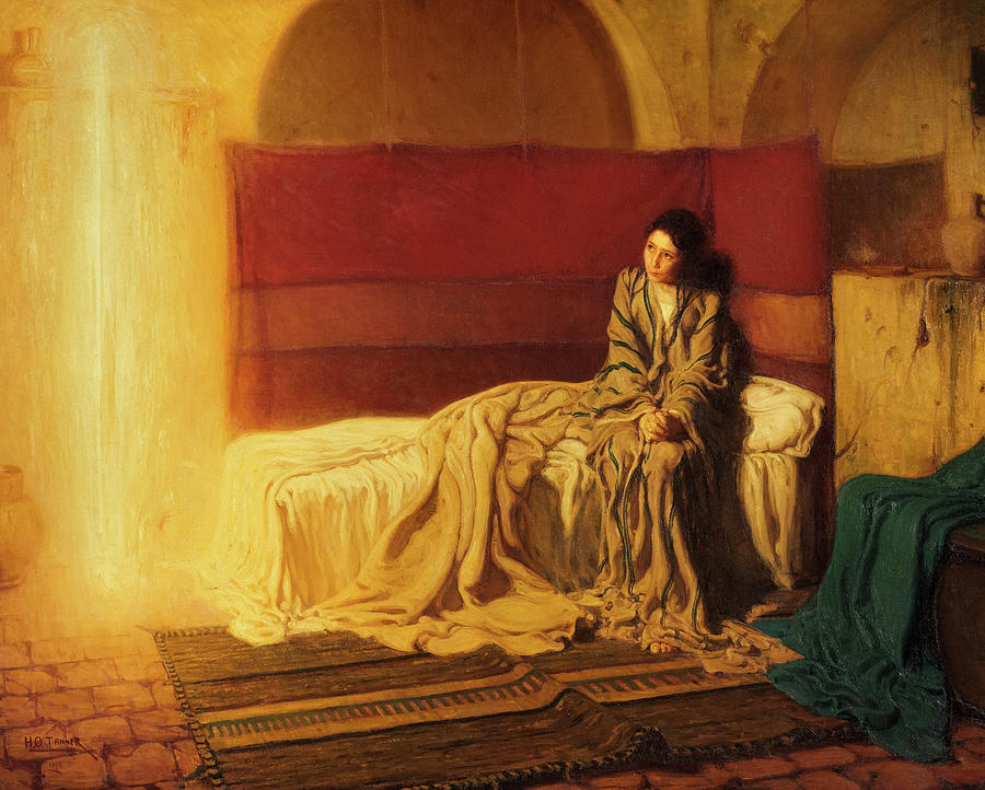 Henry Ossawa Tanner Painting - The Annunciation by Henry Ossawa Tanner by Henry Ossawa Tanner