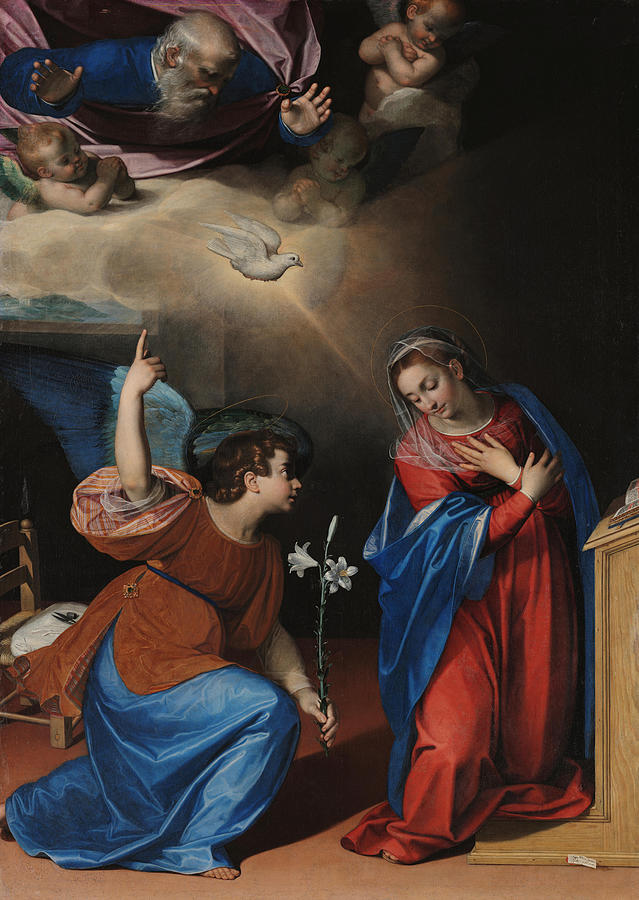 The Annunciation Painting by Scipione Pulzone - Pixels