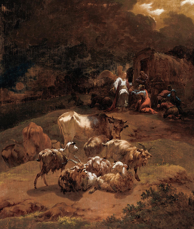 The Annunciation To The Shepherds Painting By Adam Colonia Fine Art