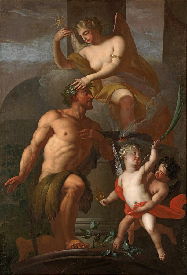 The Apotheosis of Hercules Painting by Mattheus Terwesten