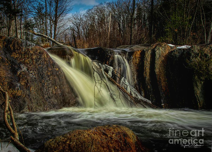The Appeal Of A Cascade - Small Falls - Maine Photograph