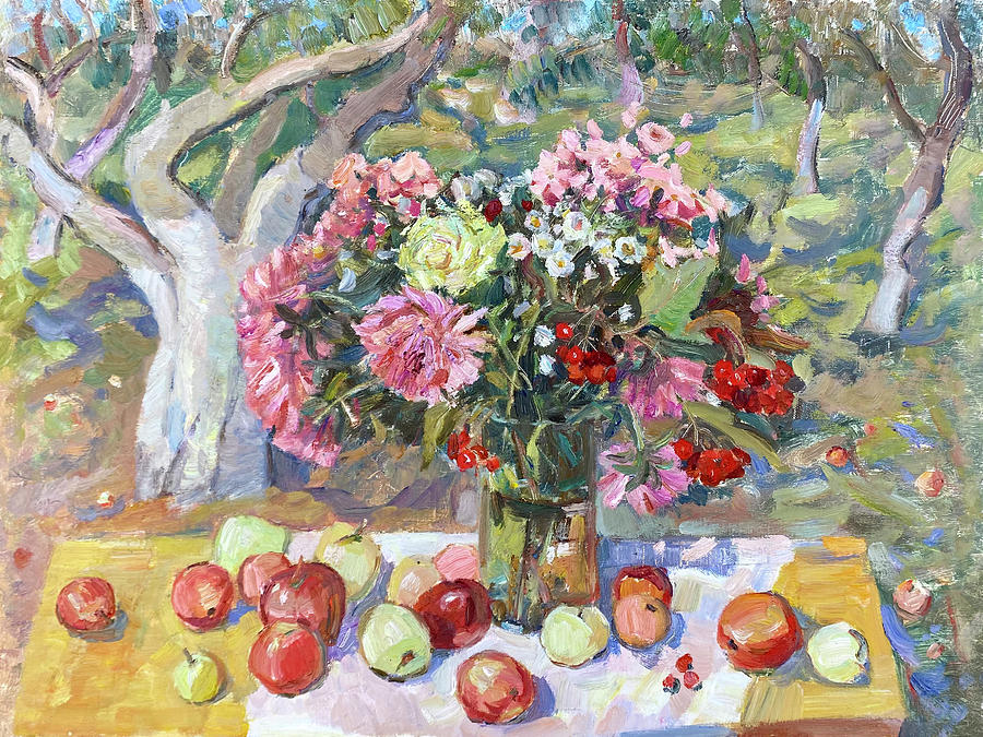 The Apple Feast of the Saviour 2 Painting by Juliya Zhukova