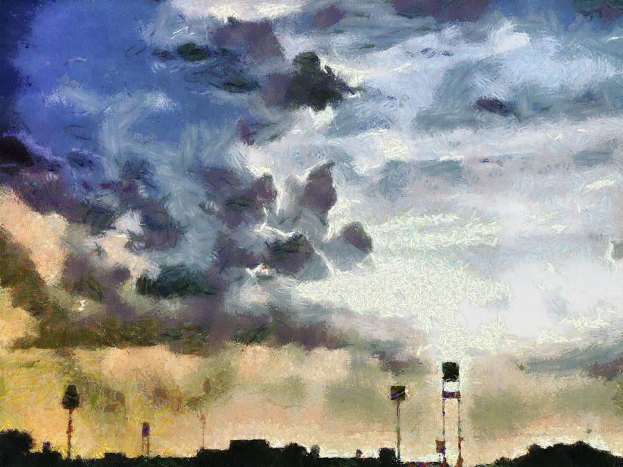 The Approaching Storm Mixed Media by Christopher Reed