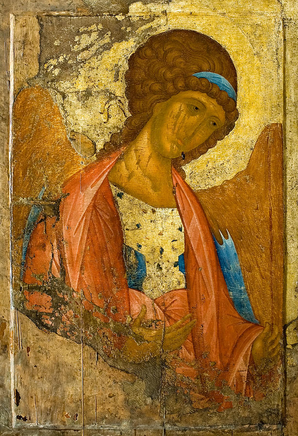 Andrei Rublev Painting - The Archangel Michael by Andrei Rublev