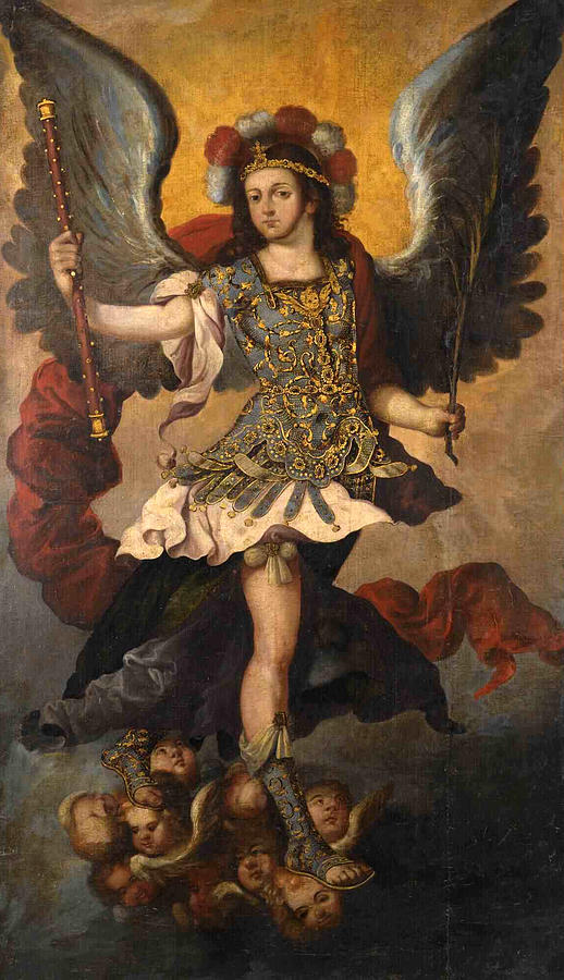 The Archangel Michael Painting by School of Cusco