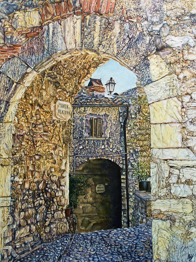 The Archway to Labro Painting by Michelangelo Rossi
