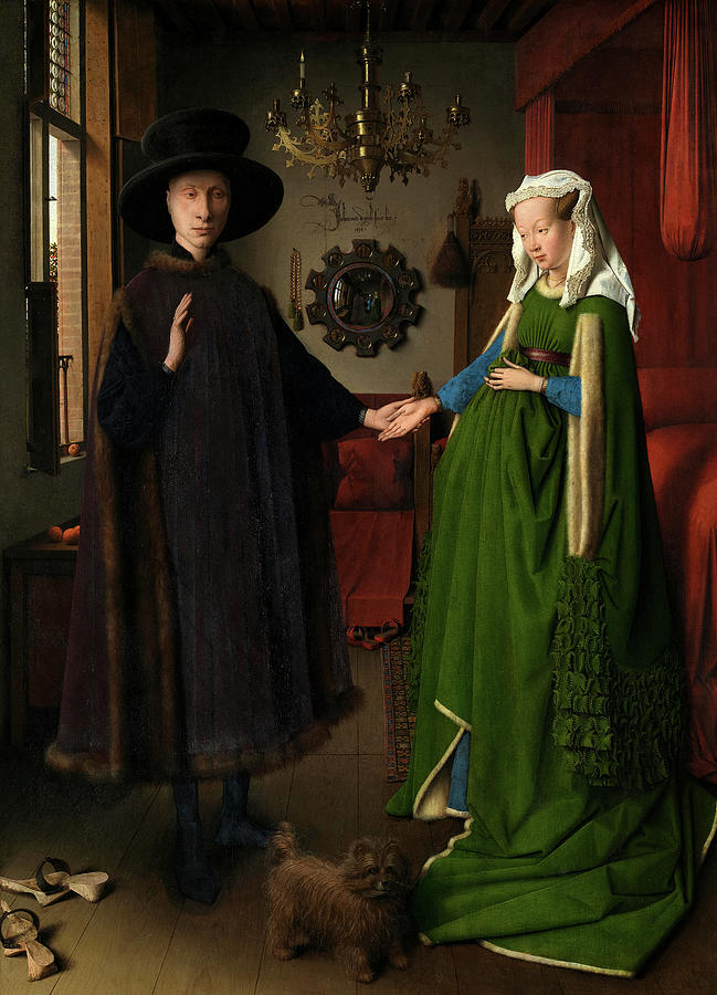 The Arnolfini Marriage, 1434 Painting by Jan van Eyck - Fine Art America