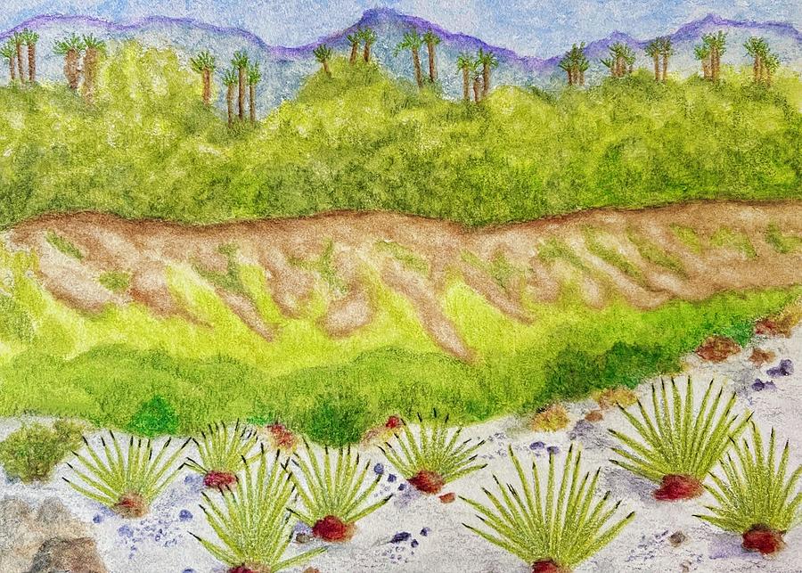 The  Arroyo of Rancho Mirage Painting by Kirsten Giving