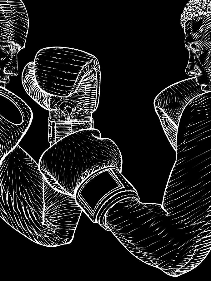The Art Of Boxing .1 Digital Art by Fabrizio Cassetta