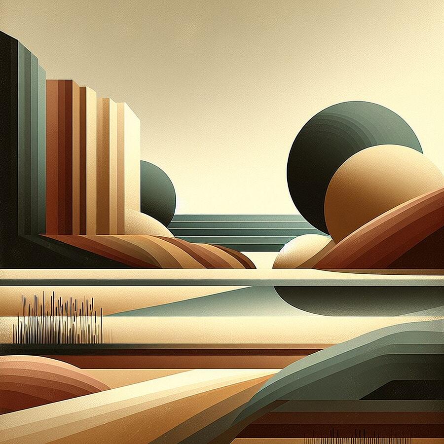 The Art of Geometric Harmony in Earthy Hues Digital Art by Artfinity X The Art of Geometric Harmony in Earthy Hues Digital Art by Artfinity X
