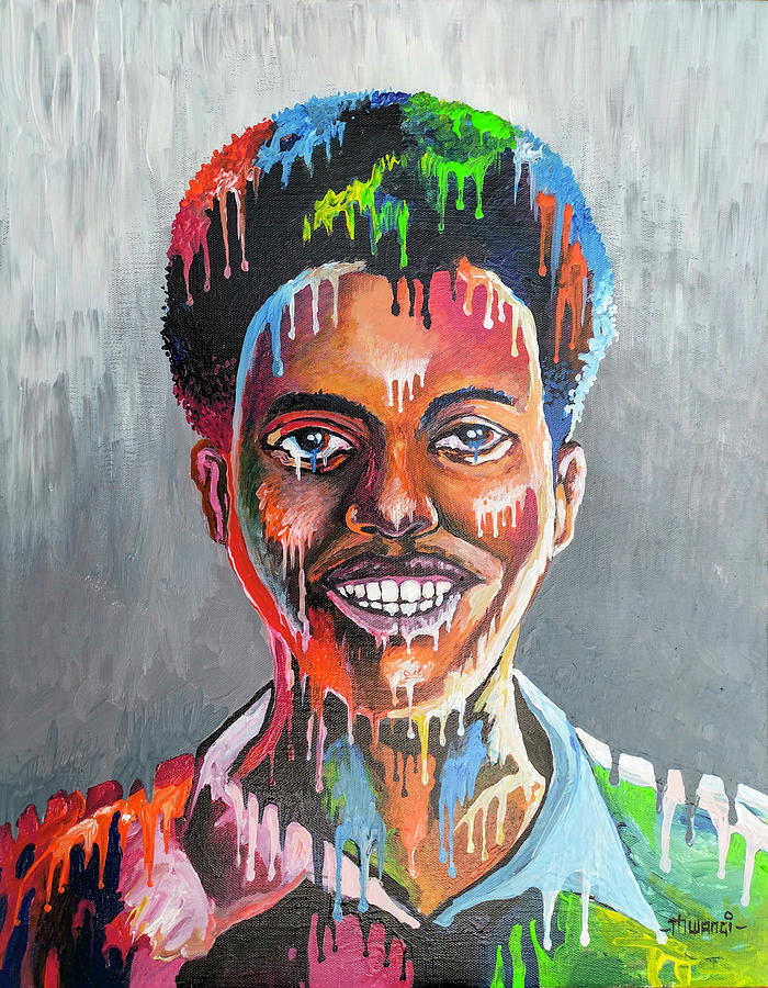 The Artist Painting by Anthony Mwangi